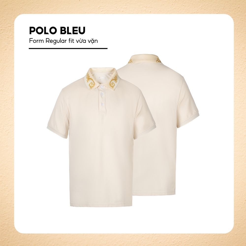 Áo polo nam cổ bẻ VEO họa tiết Baroque in nhiệt tinh xảo, chất vải CVC thoáng mát,thanh lịch – FEAER