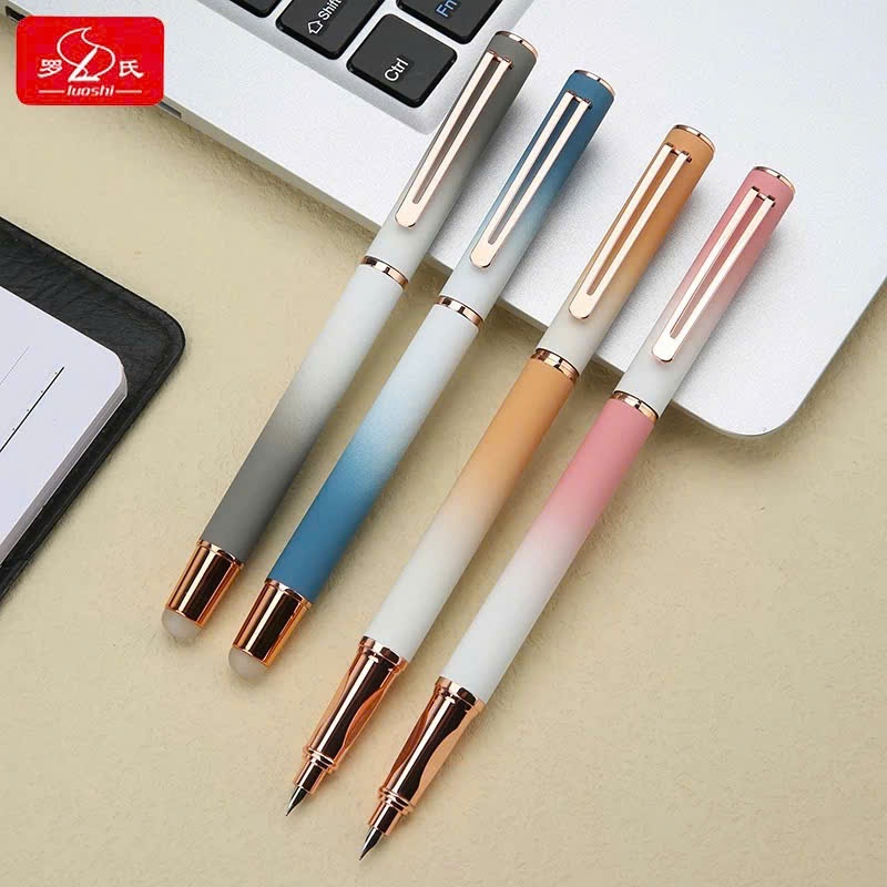 ( Mẫu Mới ) Bút Máy Tẩy Xóa H-01, Viết Êm Trơn Không Gai, Không Tắc Mực Dành Cho Học Sinh Tiểu Học.