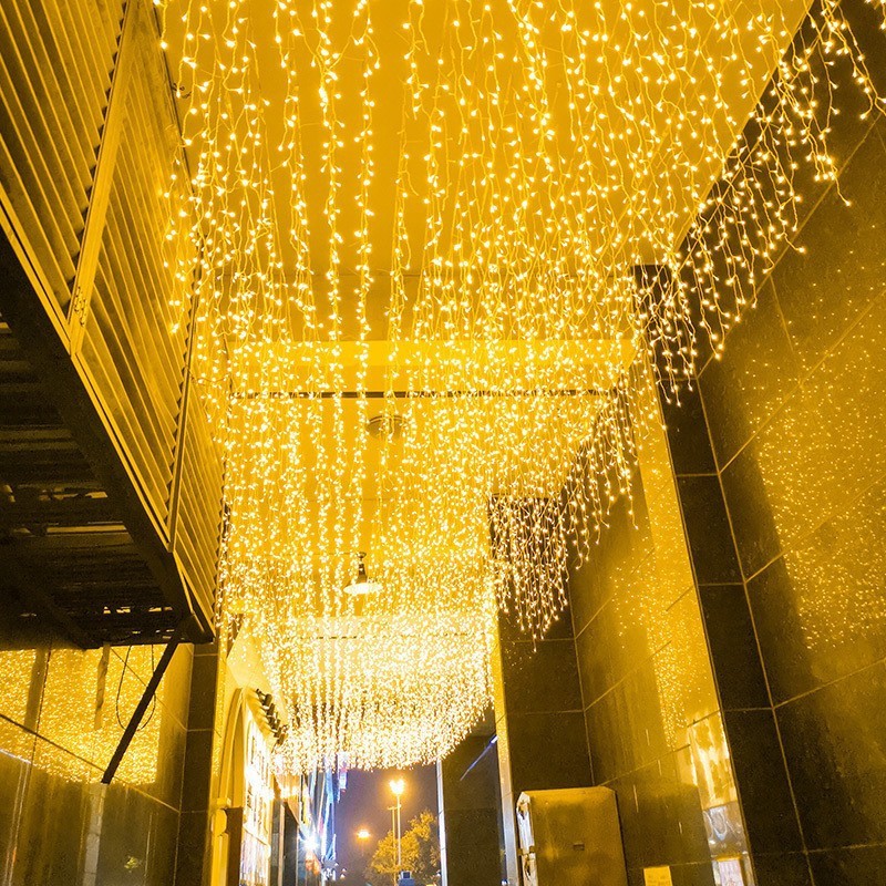 Đèn Led rèm mưa chỉnh 8 chế độ nháy trang trí decor chống thấm ngoài ...