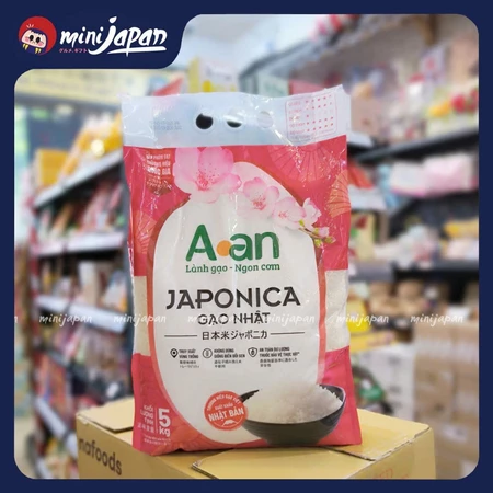 Gạo Nhật Bản Japonica A An Túi 5kg - Gạo thơm mềm dẻo