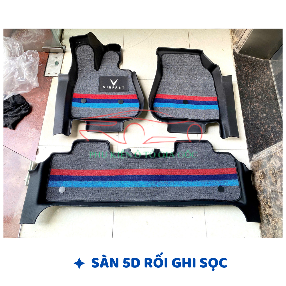 Thảm Lót Sàn VF6 Nhựa TPE 5D Tràn Viền Cao Cấp– Đúc Nguyên Khối, Chống Nước, Dễ Vệ Sinh, Không Mùi, Chuẩn Form