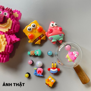 Bộ 12 Sticker, Charm 3D bọt biển tinh nghịch DIY nhựa cứng gắn Dép, Dép Sục, Cá Sấu Mita JB-17