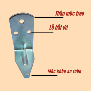 Móc treo bình chữa ch.á.y bột 4kg, 8kg bằng kim loại chắc chắn