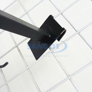 Thanh treo vợt cầu lông,móc treo vợt cài kệ lưới dài 35cm có 4 móc râu bằng sắt sơn tĩnh điện