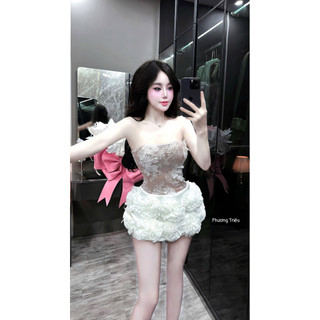 Đầm ren chân hoa cúp ngực sang chảnh đi tiệc 💯💝đi CHƠI, đi LÀM ,đi du lịch sang chảnh, xinh XINH đẹp