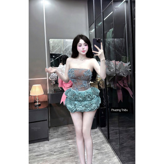 Đầm ren chân hoa cúp ngực sang chảnh đi tiệc 💯💝đi CHƠI, đi LÀM ,đi du lịch sang chảnh, xinh XINH đẹp