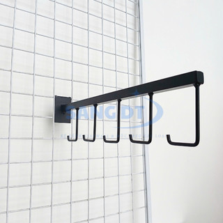 Móc treo vợt cầu lông loại cài kệ lưới ô vuông 5cm,gồm 5 móc râu riêng biệt kích thước 35cm
