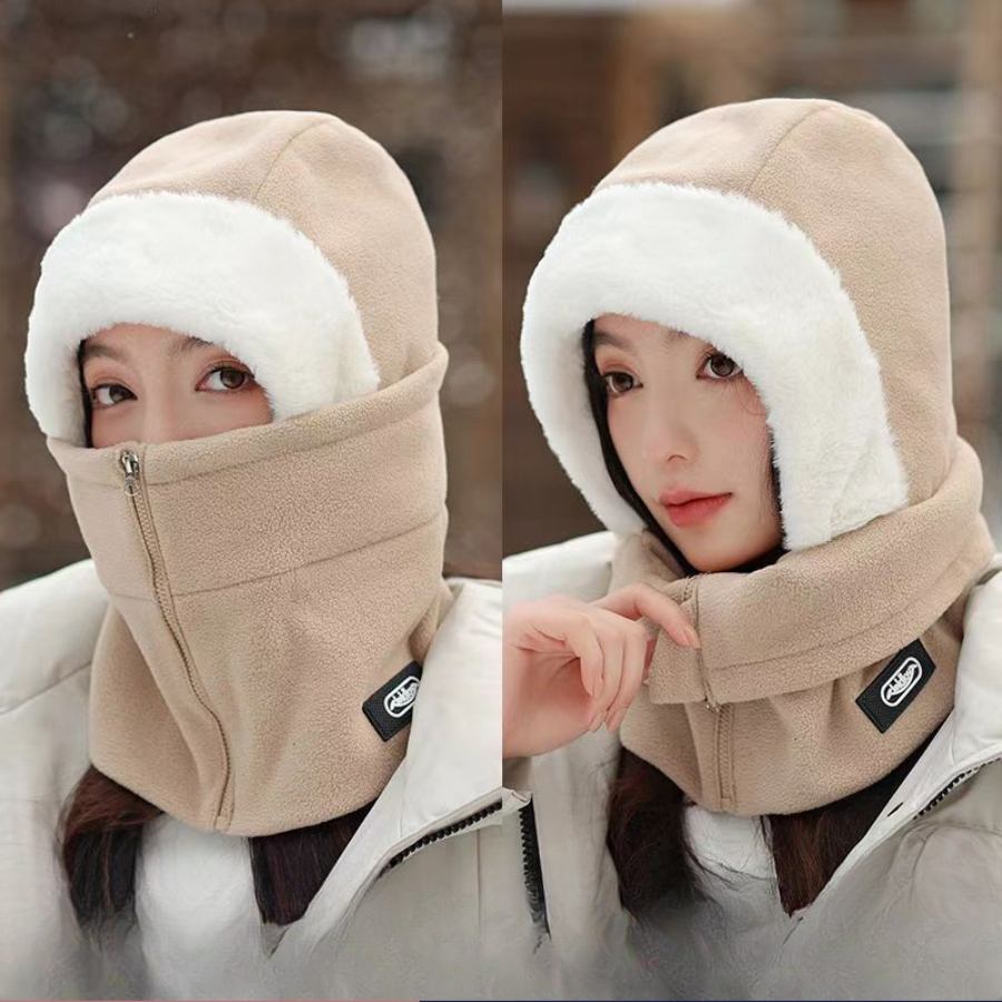 [LOẠI 1] Nón Trùm Đầu Giữ Ấm Mùa Đông Lót Lông Cừu Siêu Mịn Che Kín Cổ, Mũ Giữ Ấm Toàn Diện, Nam Nữ
