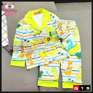 Đồ bộ mặc ngủ bé trai tay dài quần dài, đồ bộ thun lạnh 3D dài tay cho bé từ 10 đến 45kg