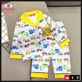 Đồ bộ mặc ngủ bé trai tay dài quần dài, đồ bộ thun lạnh 3D dài tay cho bé từ 10 đến 45kg