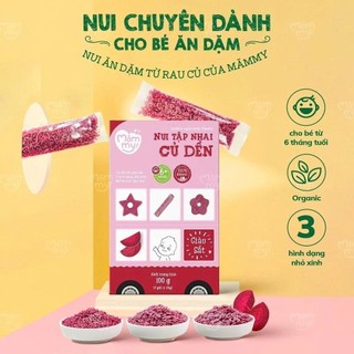 Nui ăn dặm mini cho bé Mămmy 100g nui rau củ cho bé mới ăn dặm tập nhai trên 6 tháng