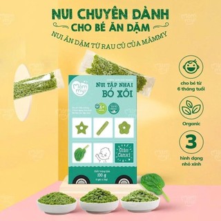 Nui ăn dặm mini cho bé Mămmy 100g nui rau củ cho bé mới ăn dặm tập nhai trên 6 tháng
