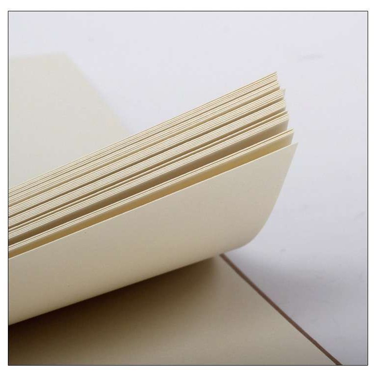 Giấy vẽ mỹ thuật, vẽ màu nước định lượng 100gsm khổ A5 màu vàng kem phù hợp vẽ phác thảo, làm sổ, notebook, ghi chú