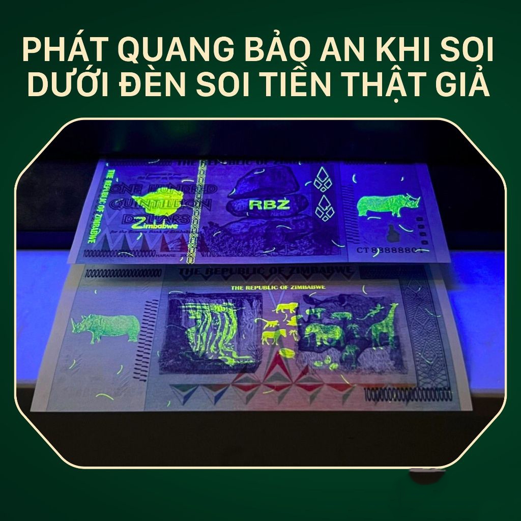 [HỎA TỐC] Cực độc Tờ 100 TRIỆU Tỷ Zimbabwe lưu niệm lì xì Tết , tặng kèm bao lì xì , Quà Tết