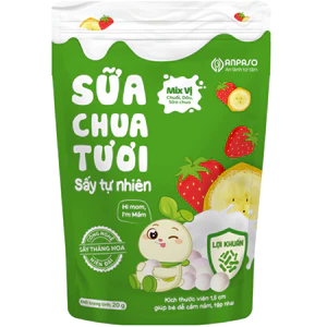 Sữa Chua Tươi Sấy Anpaso Tự nhiên Bổ Sung 2 Tỷ Lợi Khuẩn Cho Bé
