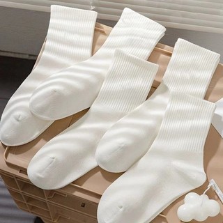 Tất Vớ Cao Cổ Nữ Chất Liệu Cotton Co Giãn Thoáng Khí Thấm Mồ Hôi Phối Ren Thanh Lịch Và Nữ Tính