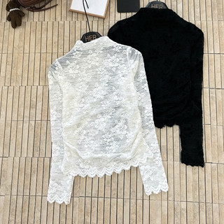 Áo Ren Hoa  Cổ 3F Phủ Nhung Thời Trang Sanh Chảnh