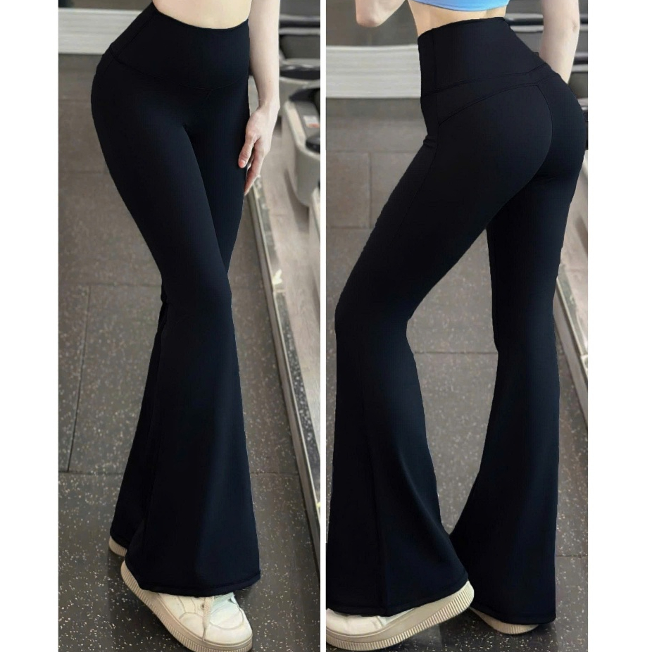 Quần Dài Ống Loe Trơn Basic Thể Thao Nữ Tập Gym, Yoga, Aerobic, Pilates