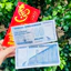 100 TỶ ĐÔ ZIMBABWE lưu niệm làm quà tặng , có bảo an phát quang cực độc , Quà Tết