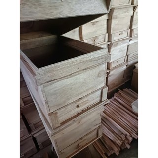 Thùng nuôi ong Nội gổ sầu riêng KT 42x27x28 cầu chưa căng dây