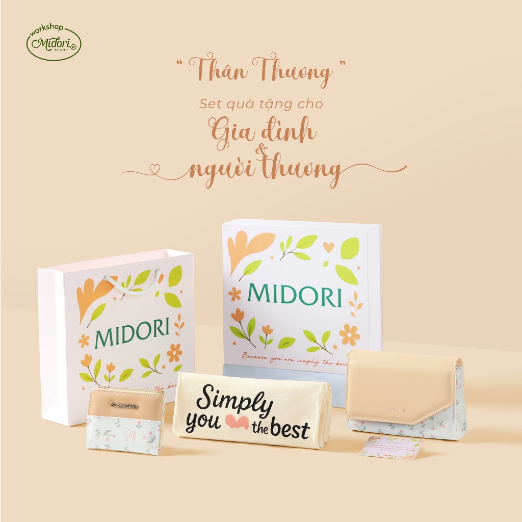 Set Bộ Hộp Quà Tặng Túi NGỌT Tặng Valentine Tết Sinh Nhật Bạn Gái Thân Người Yêu Nữ Mẹ | MI MIDORI