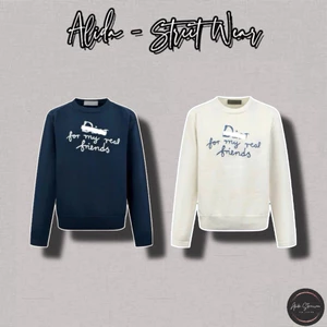⚡️[Hight Quality] Áo Len Nam Nữ D001 And H1ton Ne1 Sweater - Họa Tiết Chữ Thêu Nổi Chất Len Mịn Siêu Ấm Loại 1