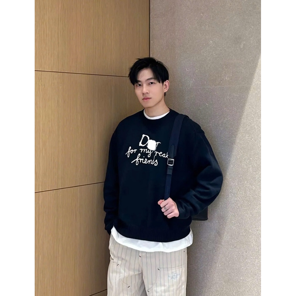 ⚡️[Hight Quality] Áo Len Nam Nữ D001  And H1ton Ne1 Sweater - Họa Tiết Chữ Thêu Nổi Chất Len Mịn Siêu Ấm Loại 1