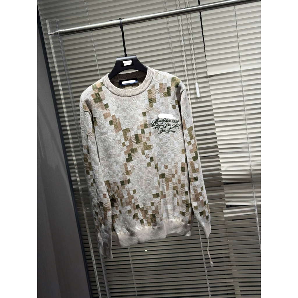 ⚡️[Hight Quality] Áo Len Nam Nữ 1 \/ Marqu De11p Sweater - Điểm Nhấn Kẻ Caro Màu Sắc Đối Xứng Cao Cấp Phối CHữ Thêu