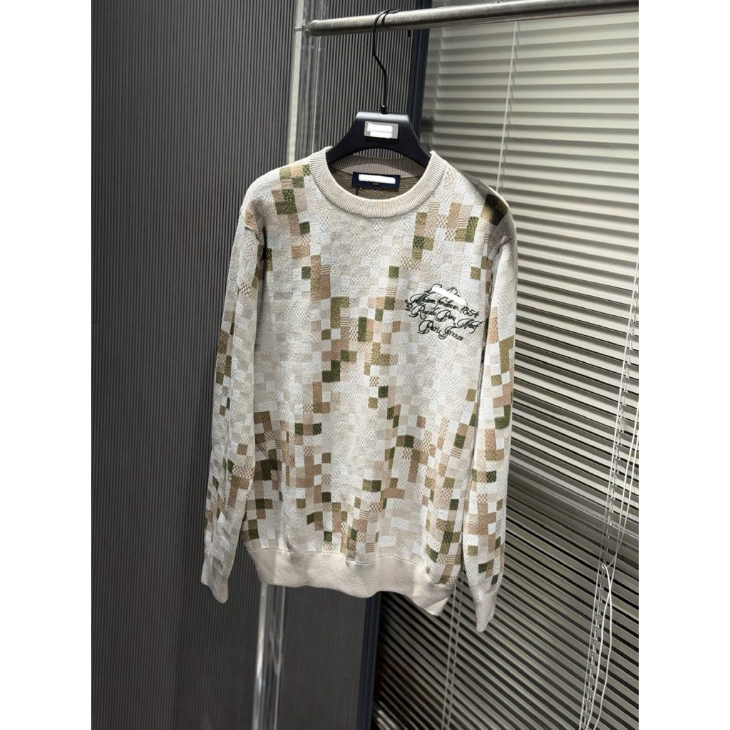 ⚡️[Hight Quality] Áo Len Nam Nữ 1 \/ Marqu De11p Sweater - Điểm Nhấn Kẻ Caro Màu Sắc Đối Xứng Cao Cấp Phối CHữ Thêu
