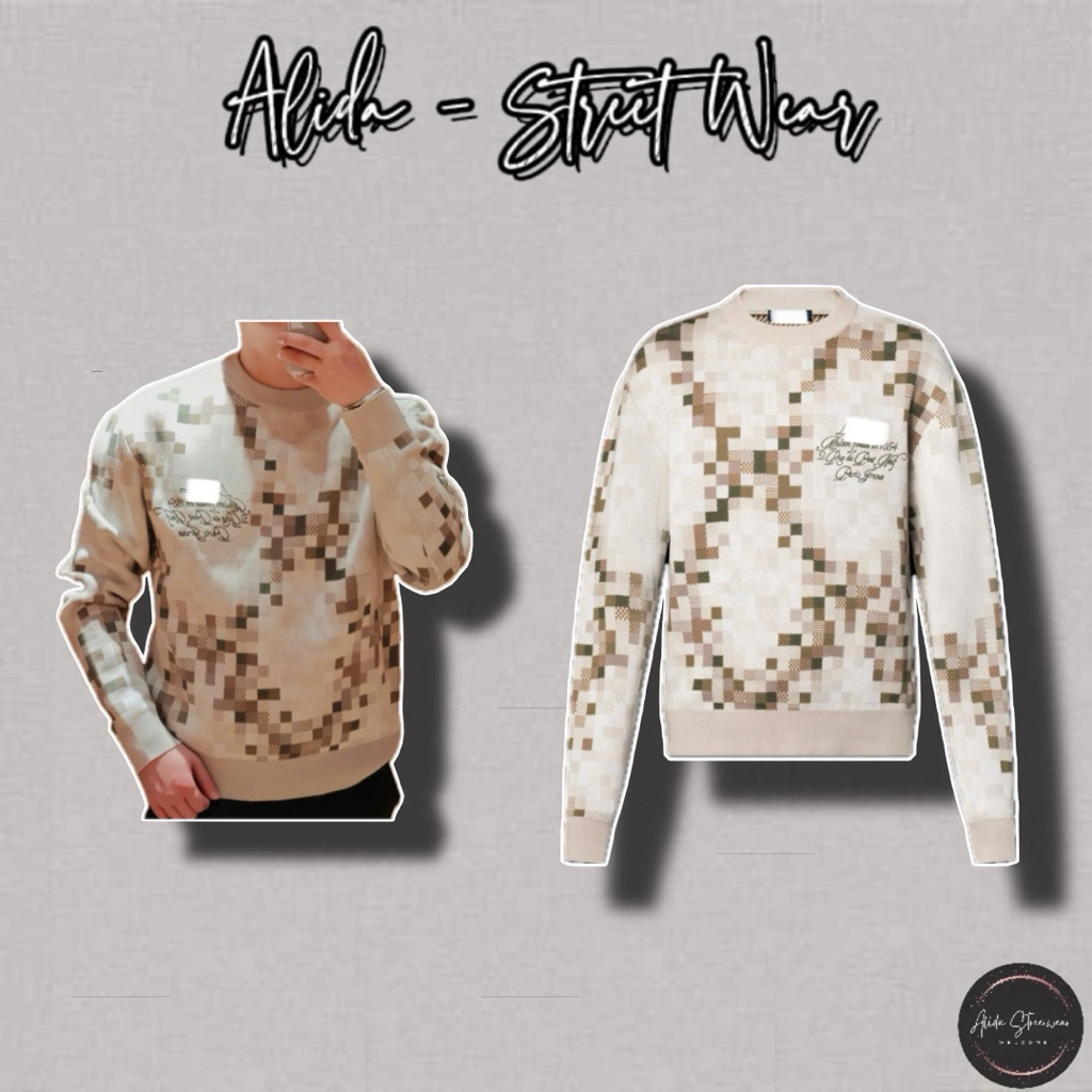 ⚡️[Hight Quality] Áo Len Nam Nữ 1 \/ Marqu De11p Sweater - Điểm Nhấn Kẻ Caro Màu Sắc Đối Xứng Cao Cấp Phối CHữ Thêu