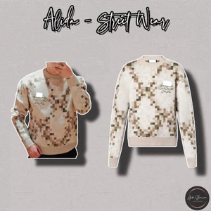 ⚡️[Hight Quality] Áo Len Nam Nữ 1 \/ Marqu De11p Sweater - Điểm Nhấn Kẻ Caro Màu Sắc Đối Xứng Cao Cấp Phối CHữ Thêu