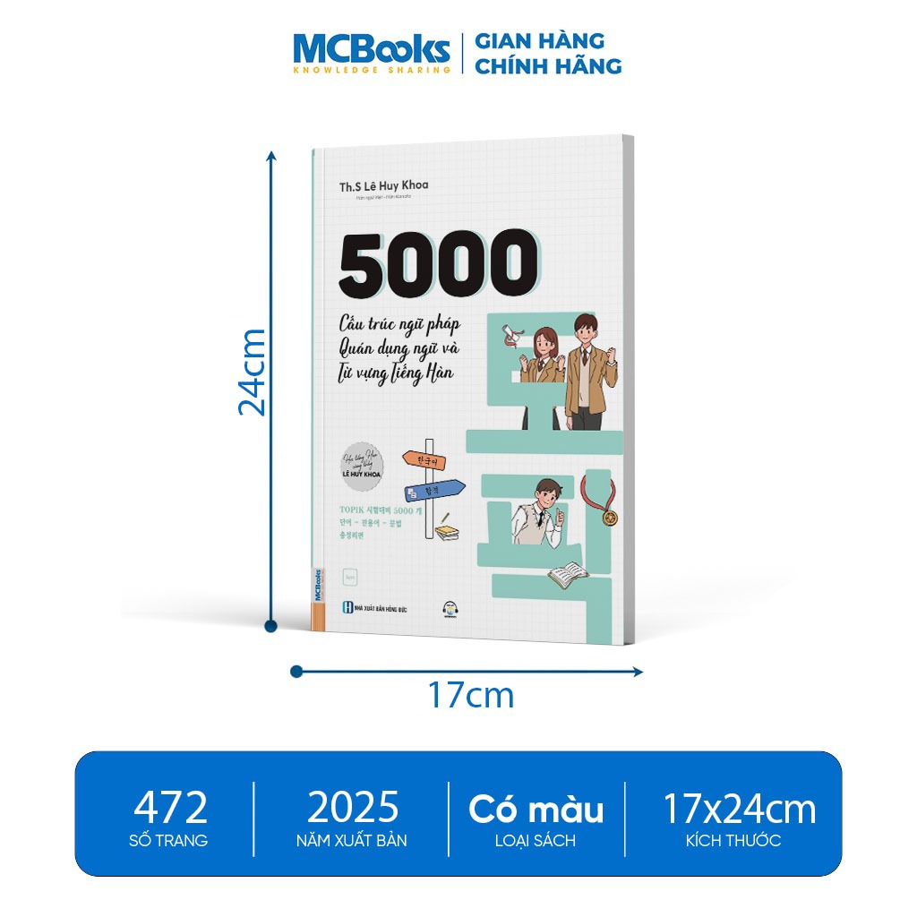 Sách - 5000 Cấu Trúc Ngữ Pháp Quán Dụng Ngữ Và Từ Vựng Tiếng Hàn