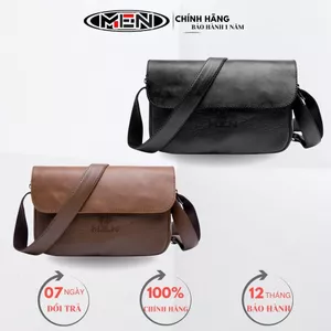 {Giao nhanh} Túi đeo chéo thời trang nam nữ chống nước kiểu trơn nắp gập M.E.N Plaine [FreeShip]