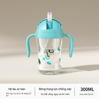 Youkebei Bình Tập Hút Cho Bé 300ml – Chống Sặc, An Toàn & Tiện Lợi – Bình Nước Tập Uống Dành Cho Bé Gái