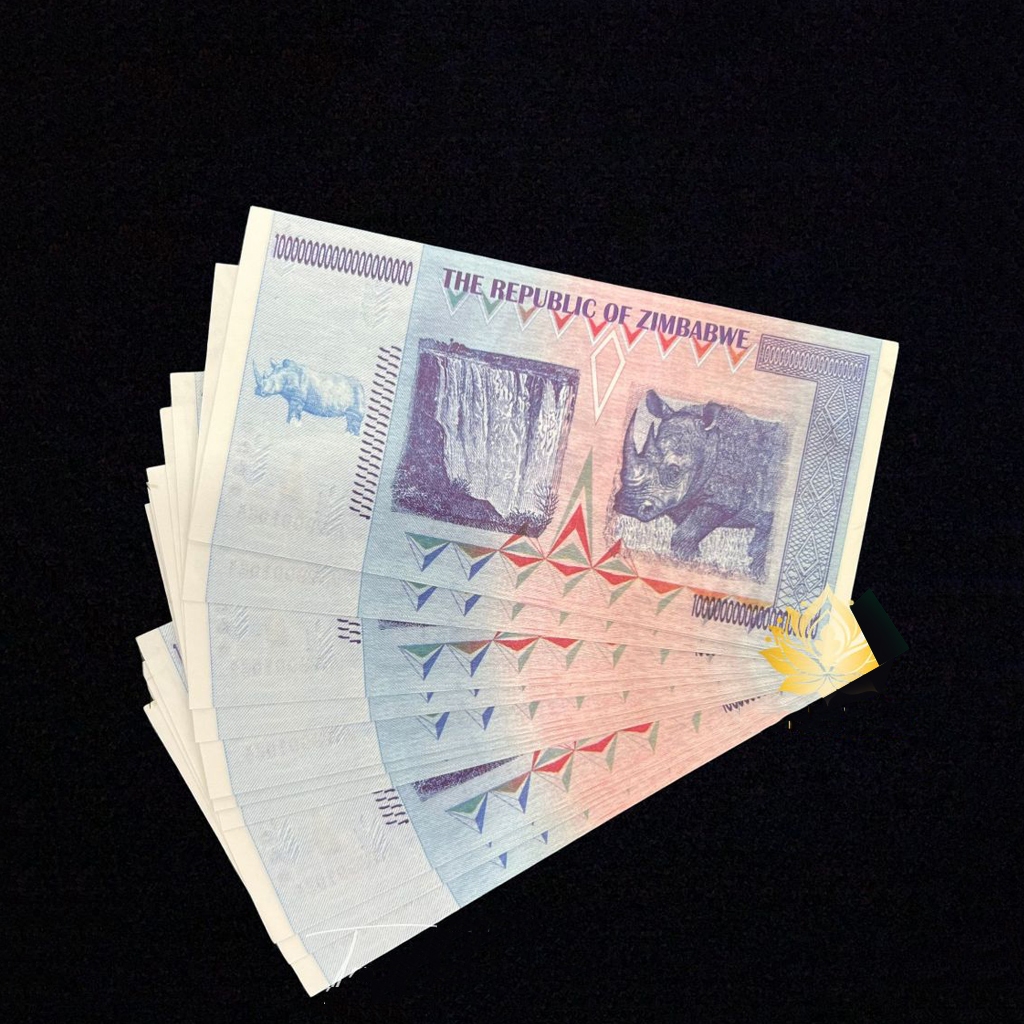 [HỎA TỐC] Cực độc Tờ 100 TRIỆU Tỷ Zimbabwe lưu niệm lì xì Tết , tặng kèm bao lì xì , Quà Tết