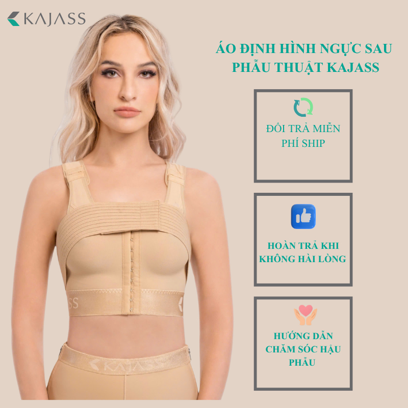 Áo định hình ngực sau phẫu thuật  Kajass ( Dùng ngay sau phẫu thuật nâng ngực )