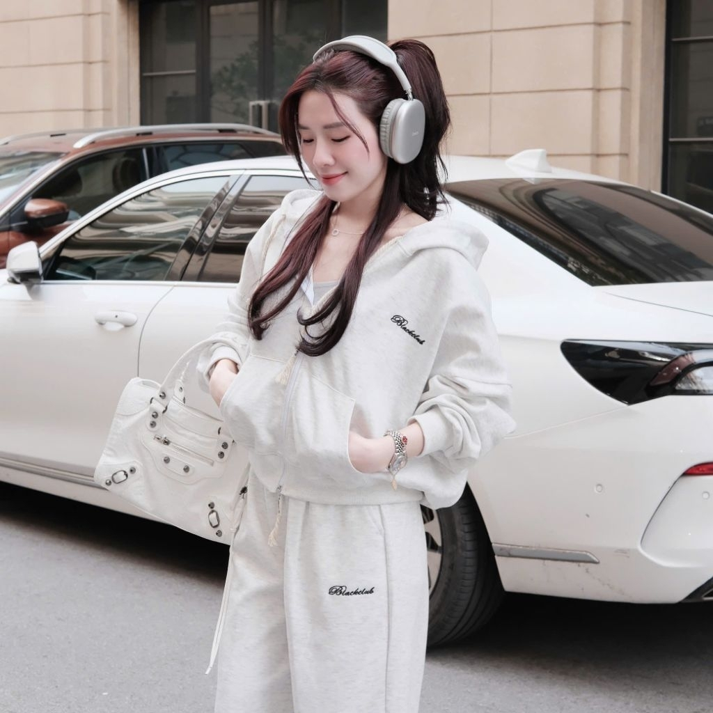 Set Bộ Nỉ Áo Hoodie Zip Form Boxy Quần Dài Form Rộng Unisex, Set Nỉ Private Thêu V2 Chất Nỉ Hai Da