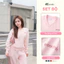Set Bộ Dài ECOCHIC Áo Cổ Chữ V Quần Suông Dây Rút Chất Liệu Cao Cấp Mềm Mịn Chính Hãng B184