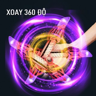 Kiếm Phát Sáng LED Leiteng Sạc Type-C – Xoay 360°, Dài 61cm, Nhạc & Đèn Đổi Màu, Đồ Chơi Biểu Diễn