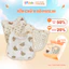Yếm Vuông Xô Muslin Cho Bé IQKAO Yếm Ăn Dặm, Yếm Dãi Mềm Mịn, Thấm Hút Tốt, Dây Buộc Điều Chỉnh An Toàn