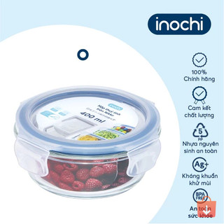 Hộp thủy tinh tròn Nikko Inochi - chịu nhiệt cao, bền đẹp, thân thiện môi trường, an toàn sức khỏe