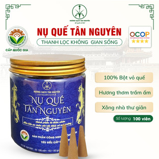 [CAO CẤP] Hộp 100 viên nụ quế cao cấp Tân Nguyên, làm từ vỏ quế tự nhiên, xông nhà, khử khuẩn, thư giãn