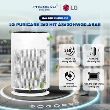 Máy Lọc Không Khí LG PuriCare 360 HIT AS35GGW10 / AS60GHWG0 - HEPA H13, PM1.0, Ionizer, LG ThinQ WiFi - Phòng 32-60m²