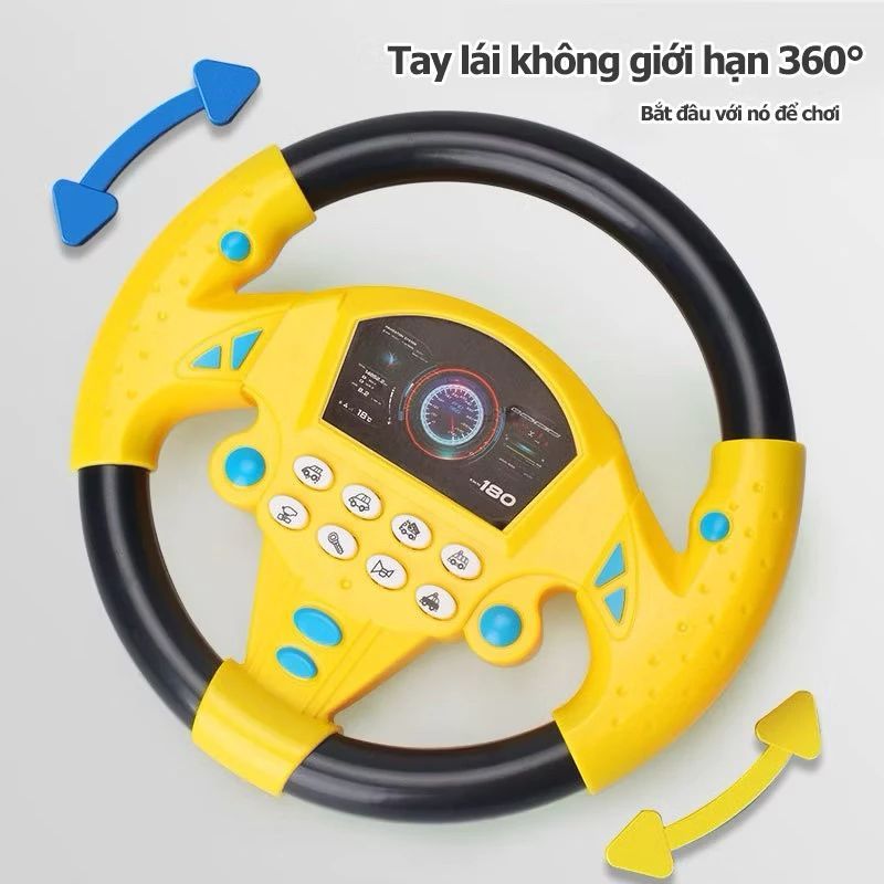 Đồ Chơi Vô lăng Xe Hơi Xe ô tô Cho Bé - Kèm Âm Thanh Vui Nhộn, Sản Phẩm Đồ Chơi Trẻ Em