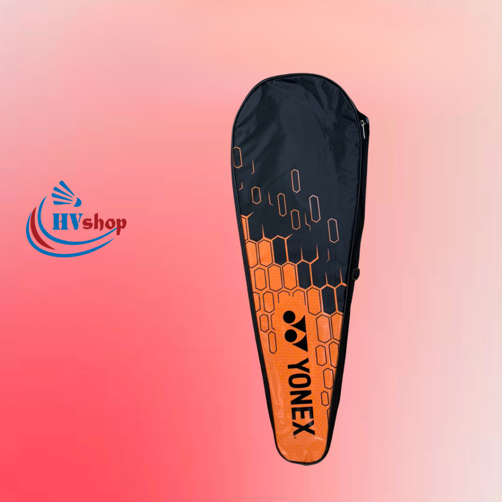 Bao vợt Yonex chính hãng màu đen cam, đựng tối đa 2 vợt, có chống sốc bên trong - HVShop