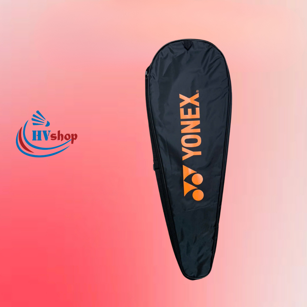 Bao vợt Yonex chính hãng màu đen cam, đựng tối đa 2 vợt, có chống sốc bên trong - HVShop