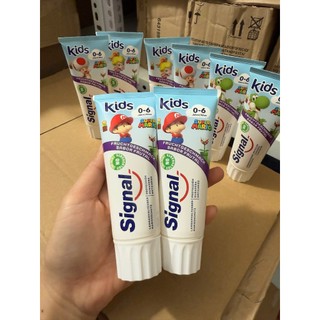 [auth] Kem đánh răng Signal Đức kem đánh răng trẻ em cho bé từ 0-6 tuổi và 6+ nuốt được - Đủ Bill [Hot] .