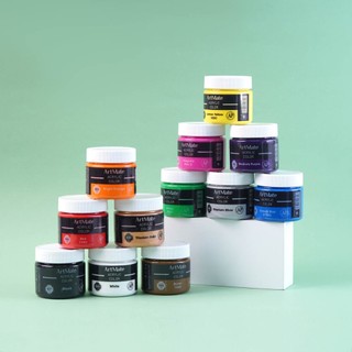 Màu Acrylic Hũ 100ml ARTMATE Cao Cấp, Màu Vẽ Tường, Tranh, Giầy Vải, Màu Sắc Tươi Sáng, Có Độ Che Phủ Cao AM-AC0003