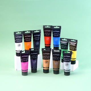 Màu Acrylic ARTMATE Tuýp 75ml - Tuýp Màu Acrylic Lẻ Nhiều Màu AM-AC0004