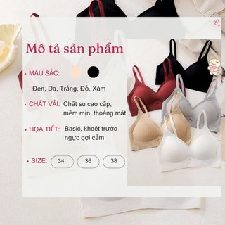 Áo ngực su nữ không gọng mút dày nâng quả , Áo bra nữ quai bản to che ngấn mỡ thon gọn DEVARI A1289